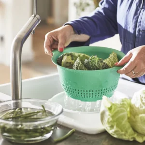آبکش ایکیا مدل UPPFYLLD | سبز | قطر ۲۴ سانتی‌متر